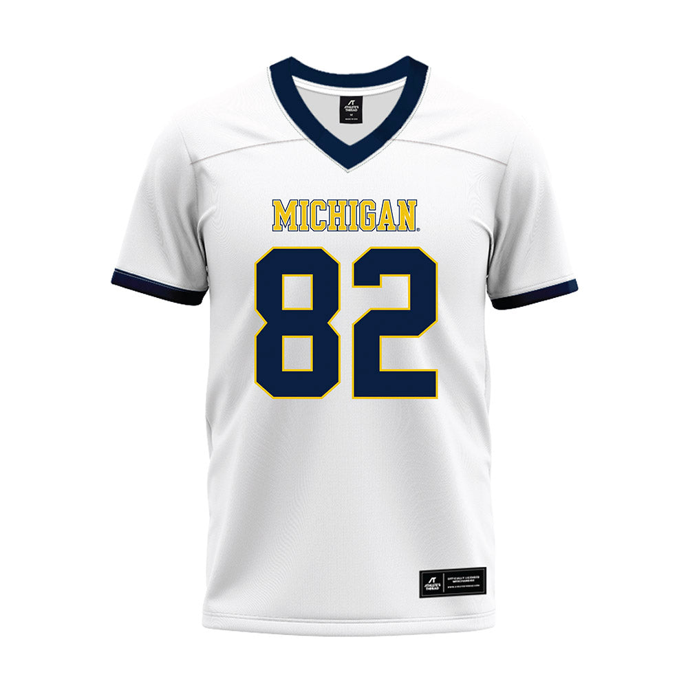 Athlete's Thread University of Michigan Football Devon Baxter White Sublimated Jersey