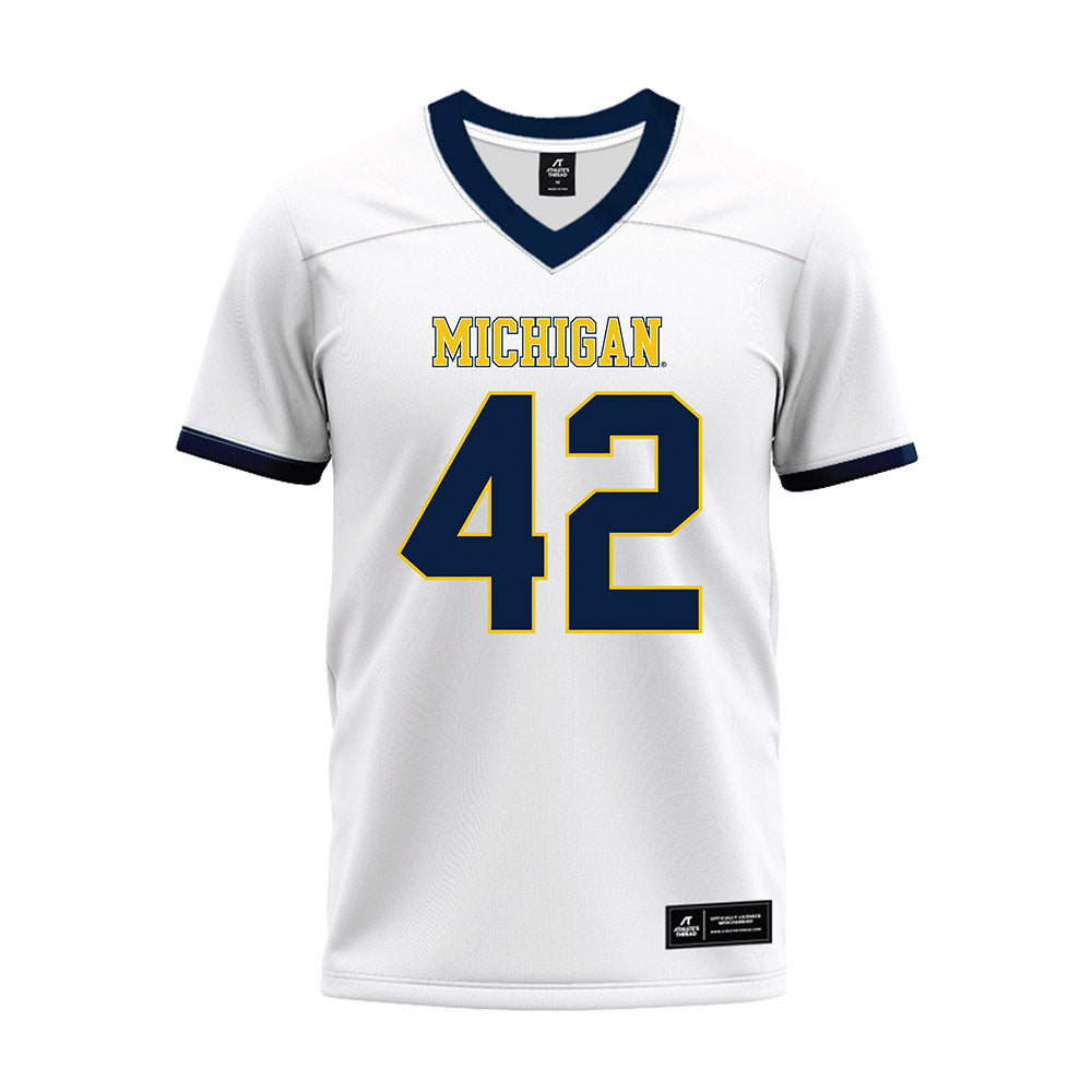 Athlete's Thread University of Michigan Football Jalen Hoffman White Sublimated Jersey