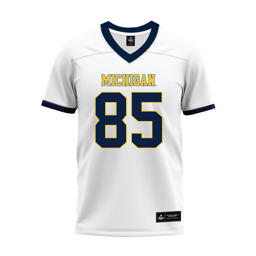 Athlete's Thread University of Michigan Football Ted Hammond White Sublimated Jersey