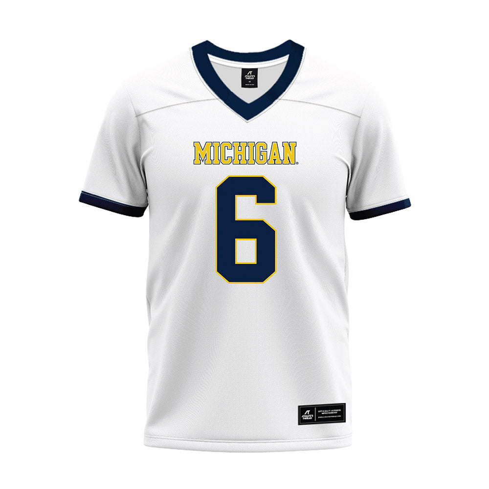 Athlete's Thread University of Michigan Football Brandyn Hillman White Sublimated Jersey
