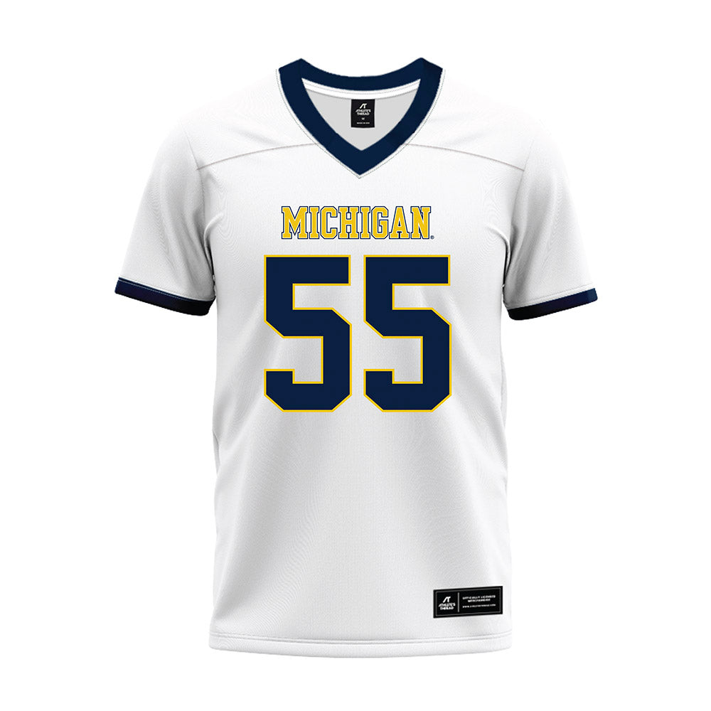 Athlete's Thread University of Michigan Football Nathan Efobi White Sublimated Jersey