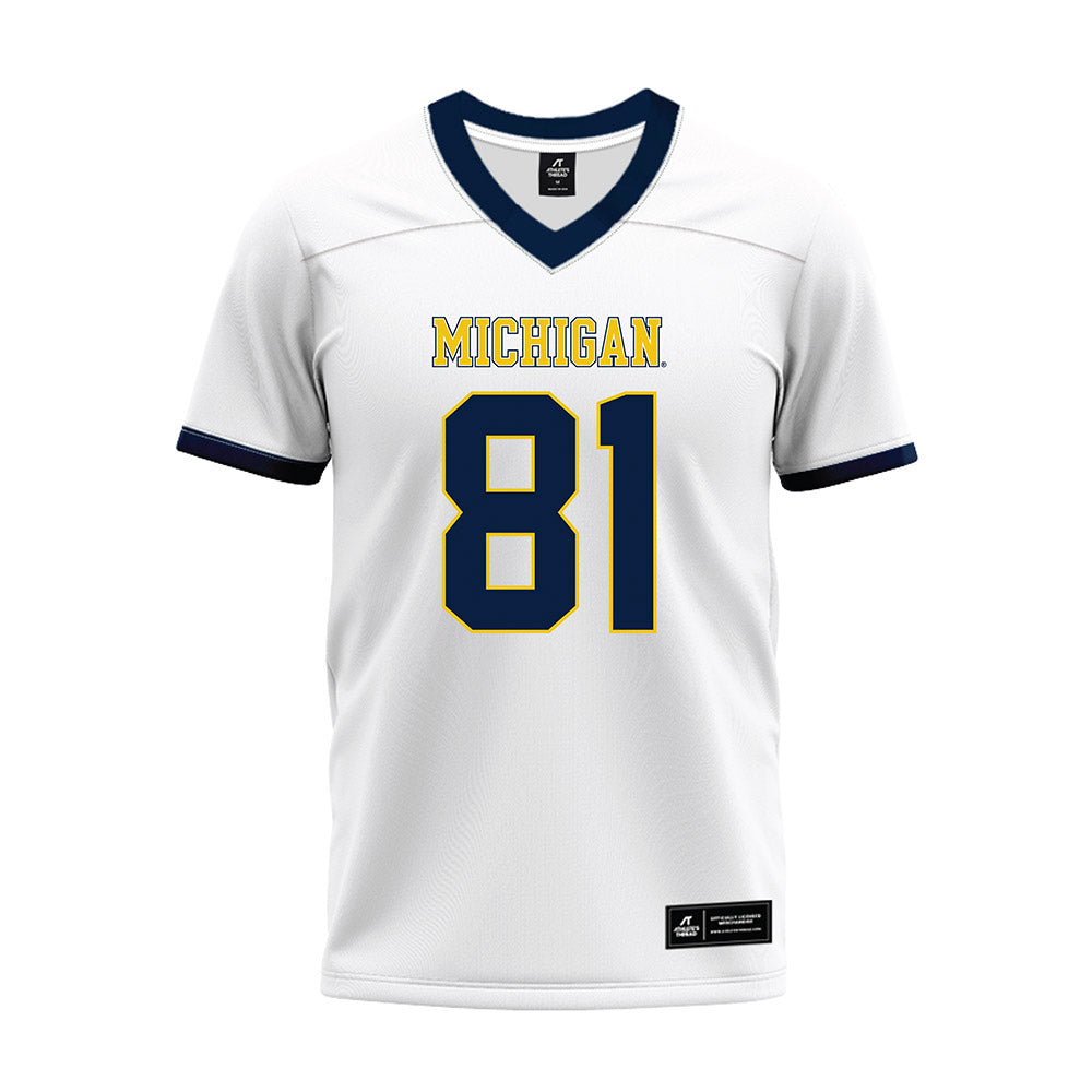 Athlete's Thread University of Michigan Football Peyton O'Leary White Sublimated Jersey