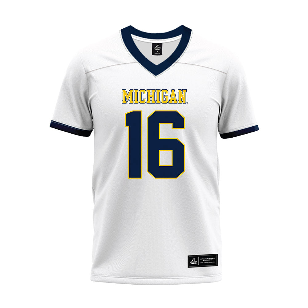 Athlete's Thread University of Michigan Football Jo'Ziah Edmond White Sublimated Jersey