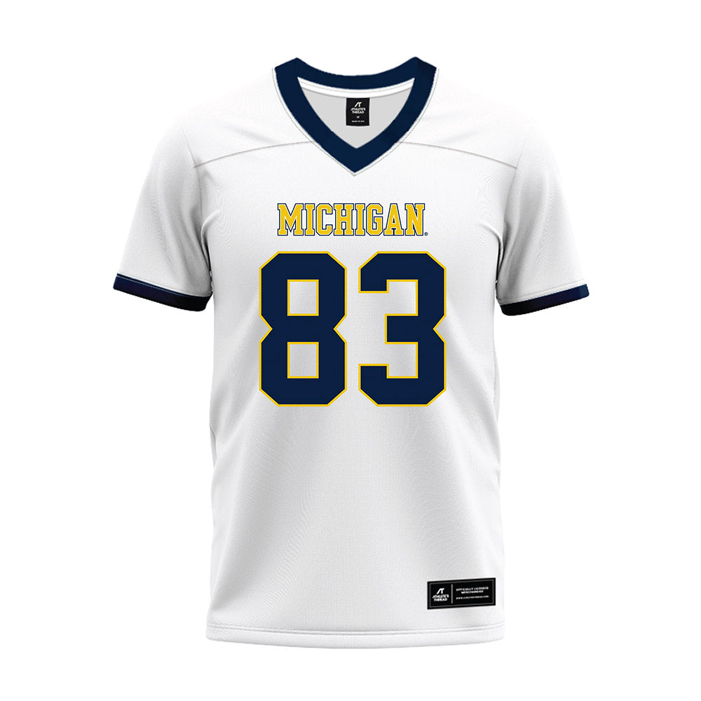 Athlete's Thread University of Michigan Football Zack Marshall White Sublimated Jersey