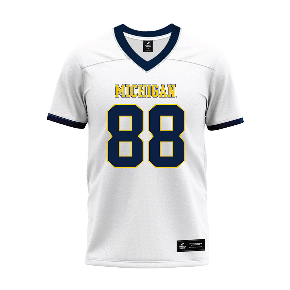 Athlete's Thread University of Michigan Football Lugard Edokpayi White Sublimated Jersey
