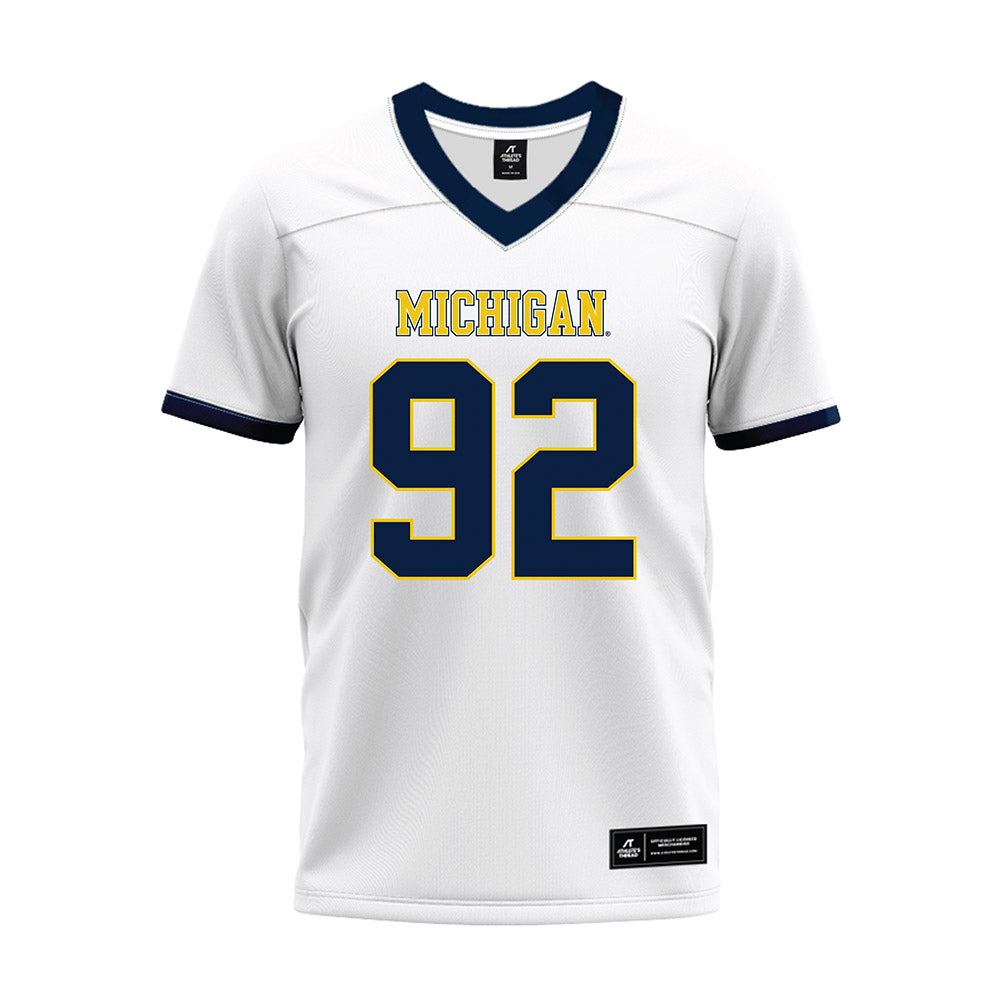 Athlete's Thread University of Michigan Football Ike Iwunnah White Sublimated Jersey