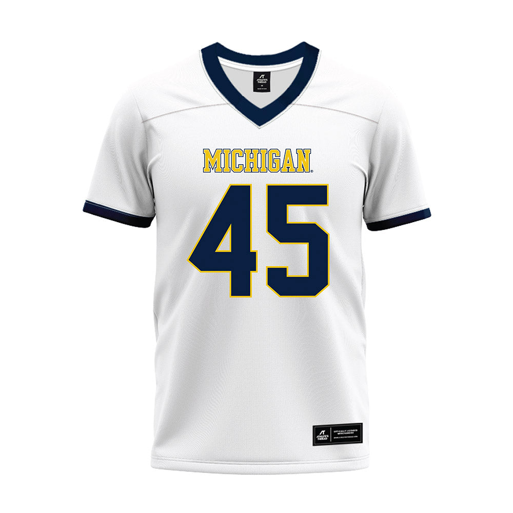 Athlete's Thread University of Michigan Football Eli Owens White Sublimated Jersey