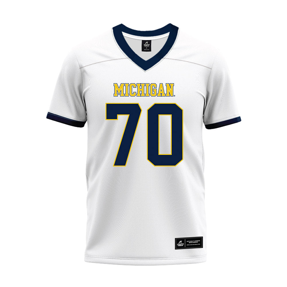 Athlete's Thread University of Michigan Football Brady Norton White Sublimated Jersey