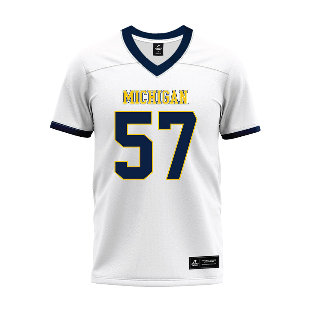 Athlete's Thread University of Michigan Football Travis Moten White Sublimated Jersey