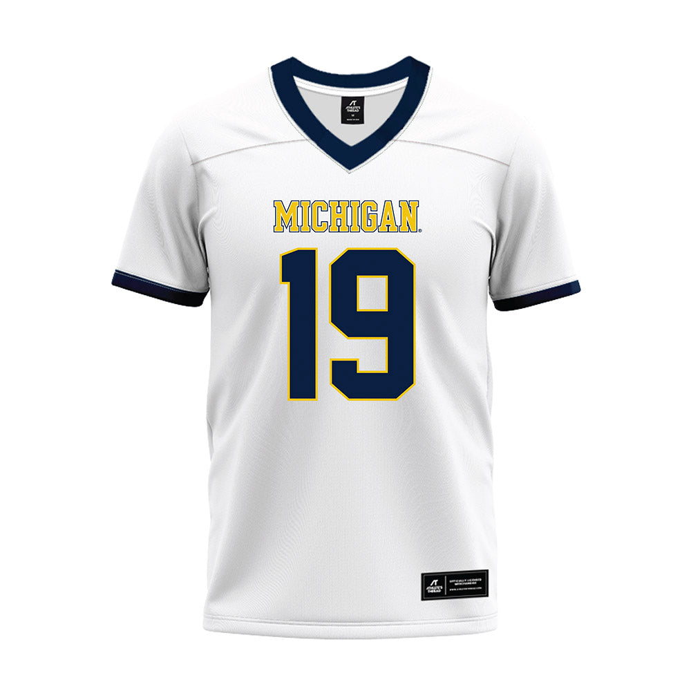 Athlete's Thread University of Michigan Football Bryce Underwood White Sublimated Jersey