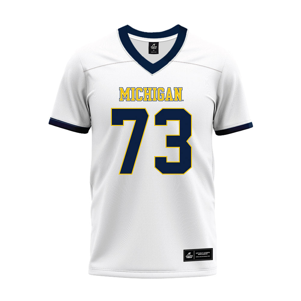 Athlete's Thread University of Michigan Football Ben Roebuck White Sublimated Jersey