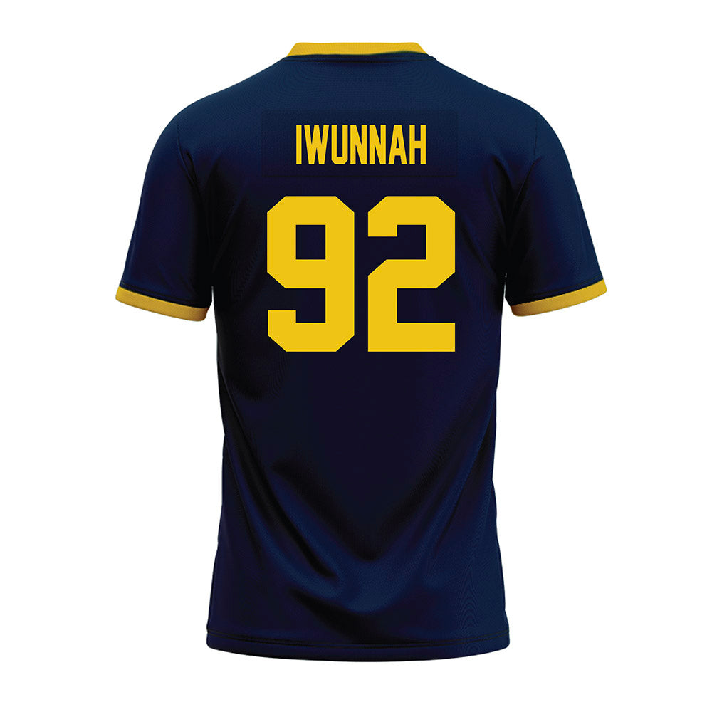 Athlete's Thread University of Michigan Football Ike Iwunnah Navy Sublimated Jersey