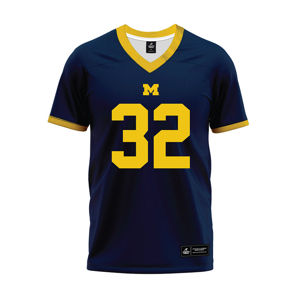 Athlete's Thread University of Michigan Football Jeremiah Lowe Navy Sublimated Jersey