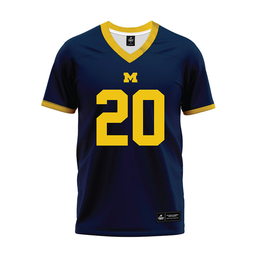 Athlete's Thread University of Michigan Football Jyaire Hill Navy Sublimated Jersey
