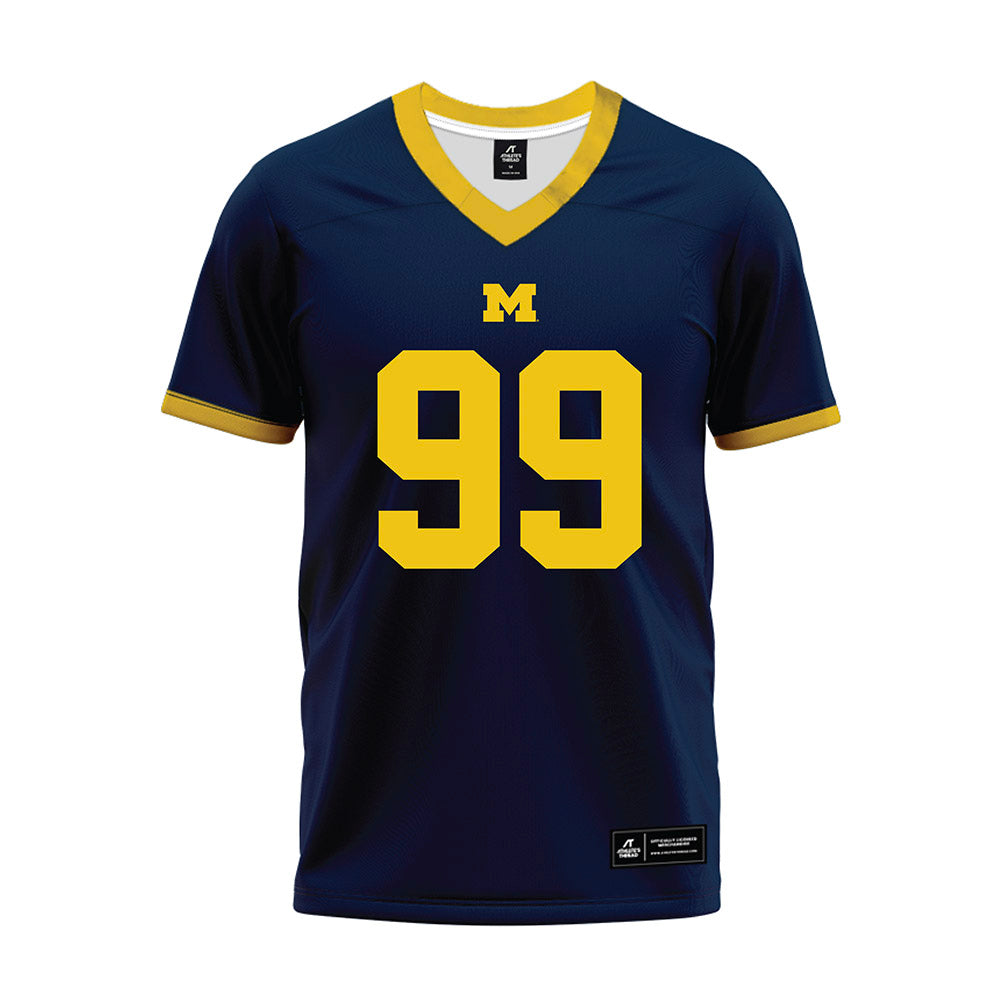 Athlete's Thread University of Michigan Football Bobby Kanka Navy Sublimated Jersey