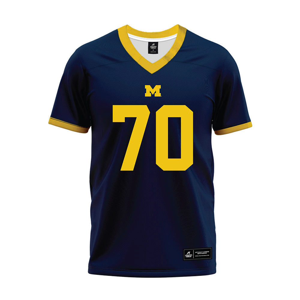 Athlete's Thread University of Michigan Football Brady Norton Navy Sublimated Jersey