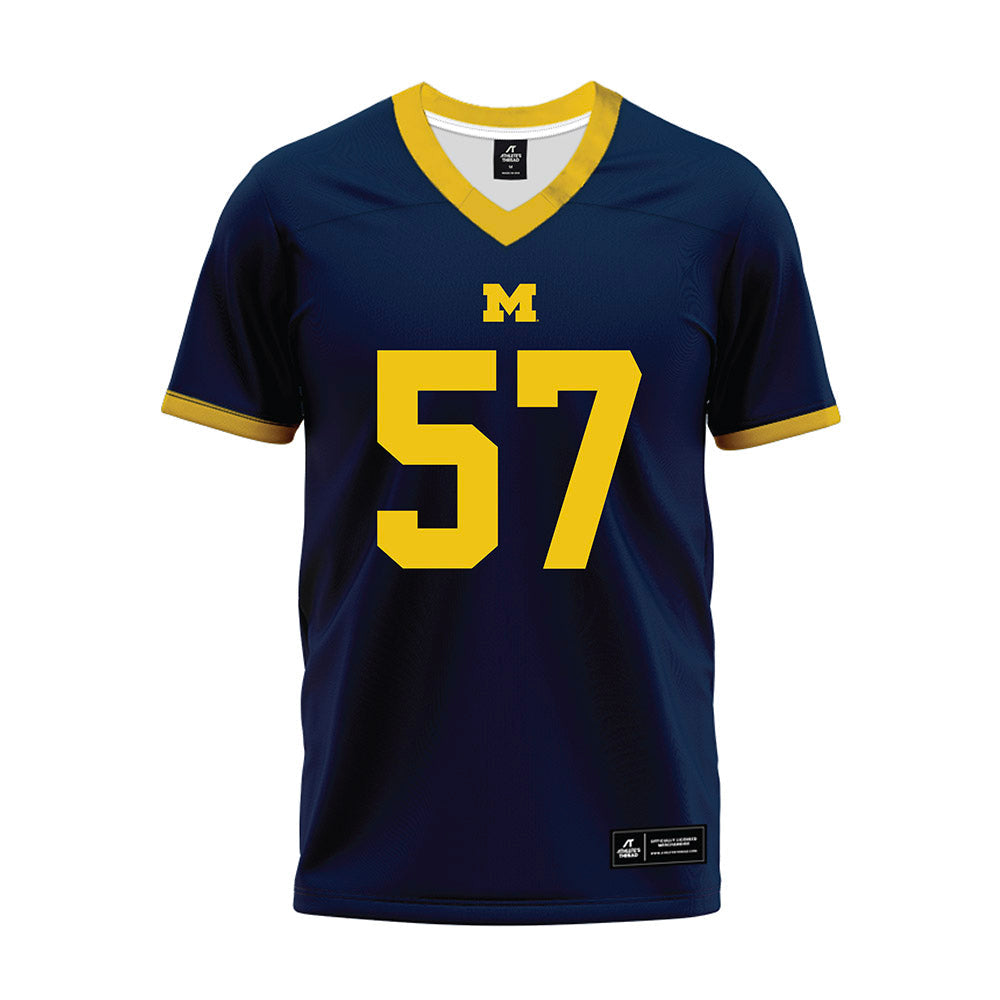 Athlete's Thread University of Michigan Football Travis Moten Navy Sublimated Jersey