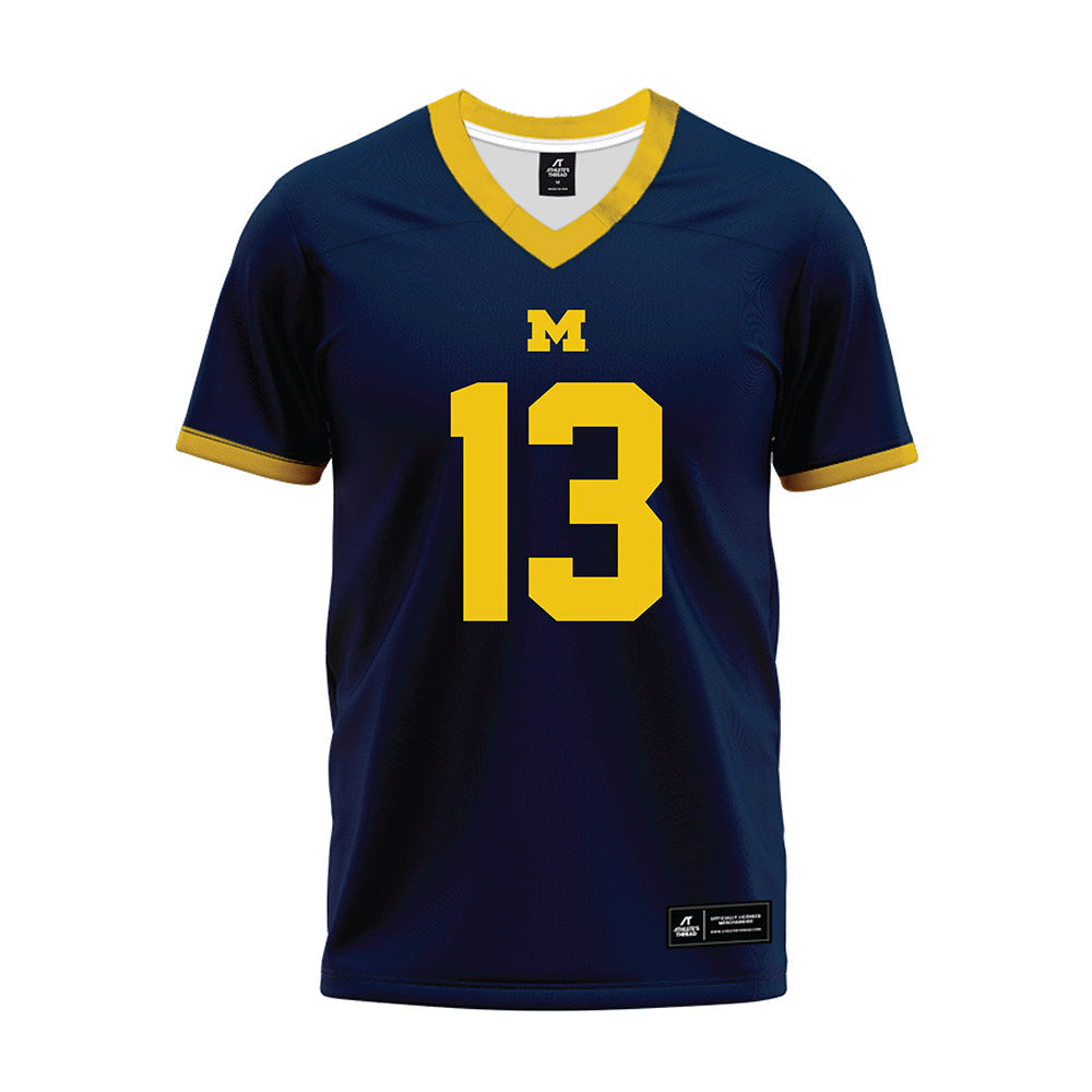 Athlete's Thread University of Michigan Football Caleb Anderson Navy Sublimated Jersey
