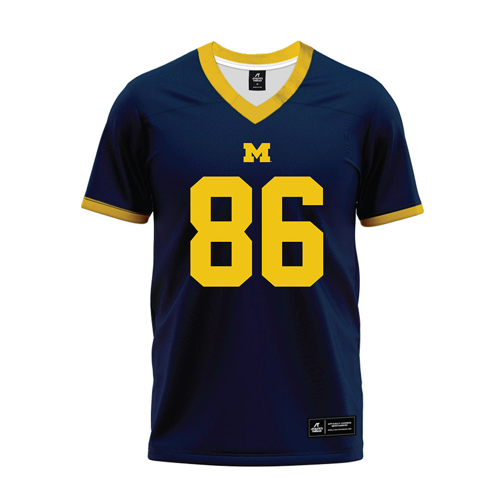 Athlete's Thread University of Michigan Football Brady Prieskorn Navy Sublimated Jersey
