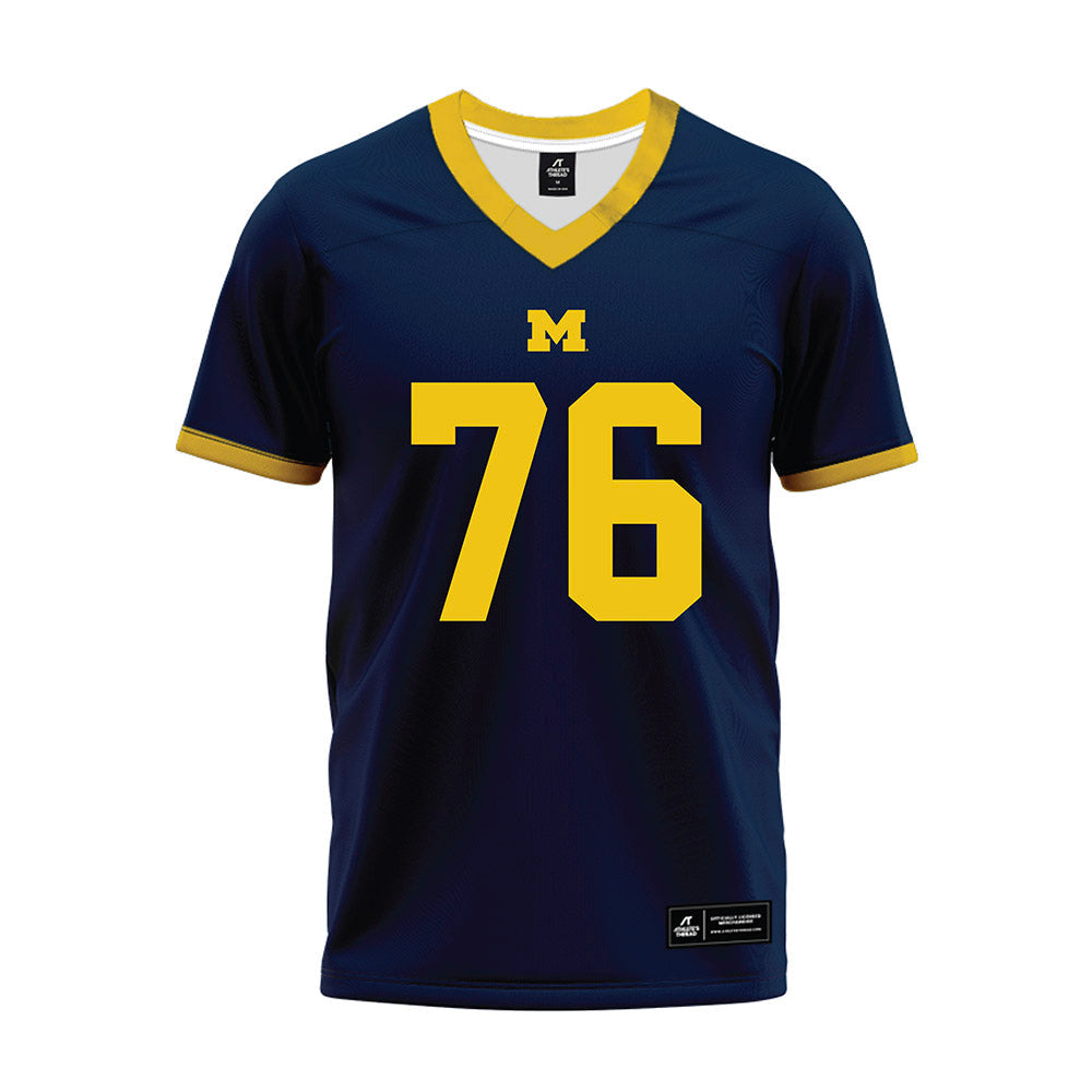 Athlete's Thread University of Michigan Football Manuel Beigel Navy Sublimated Jersey