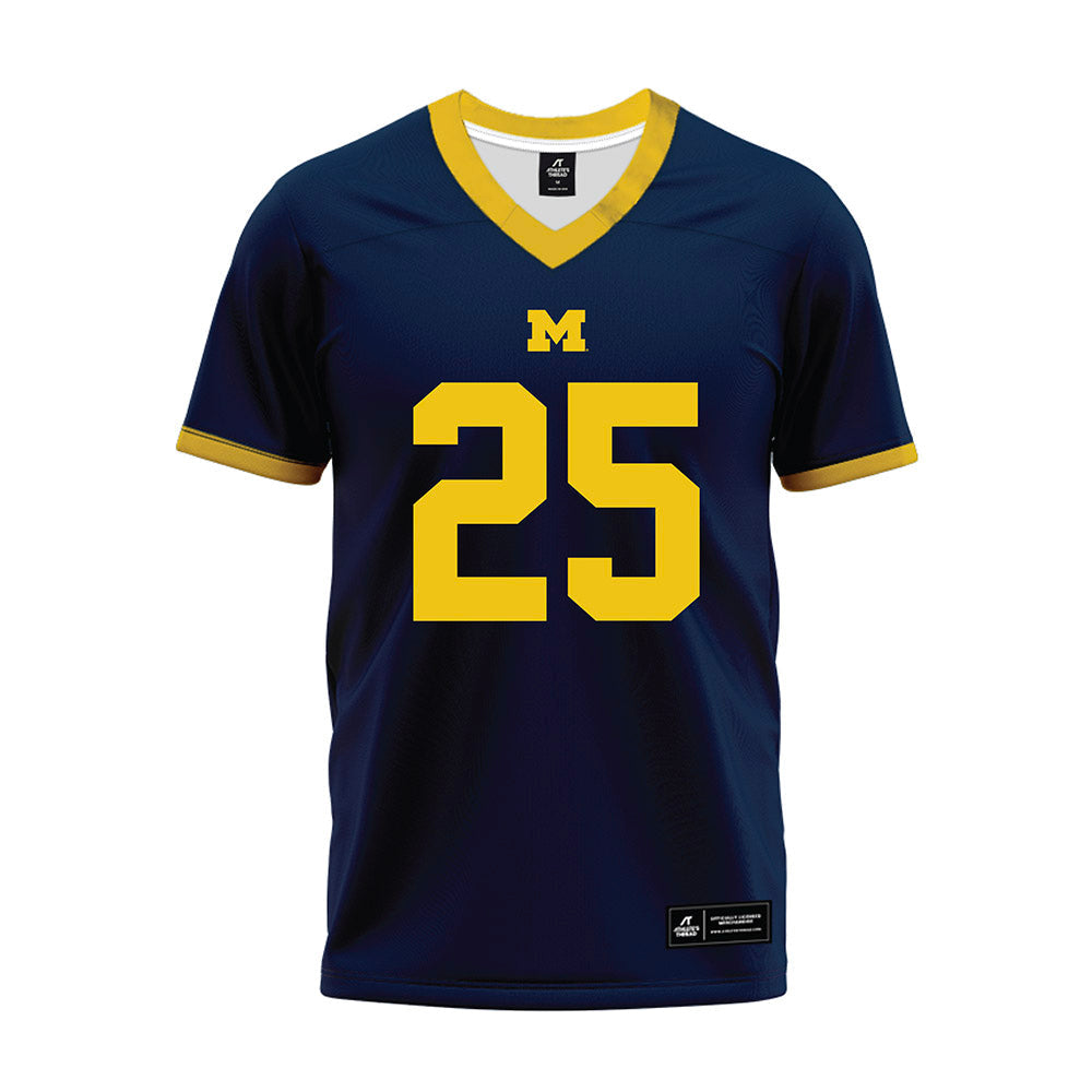 Athlete's Thread University of Michigan Football Mason Curtis Navy Sublimated Jersey