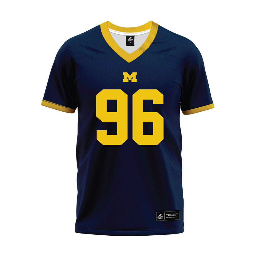 Athlete's Thread University of Michigan Football Dominic Zvada Navy Sublimated Jersey