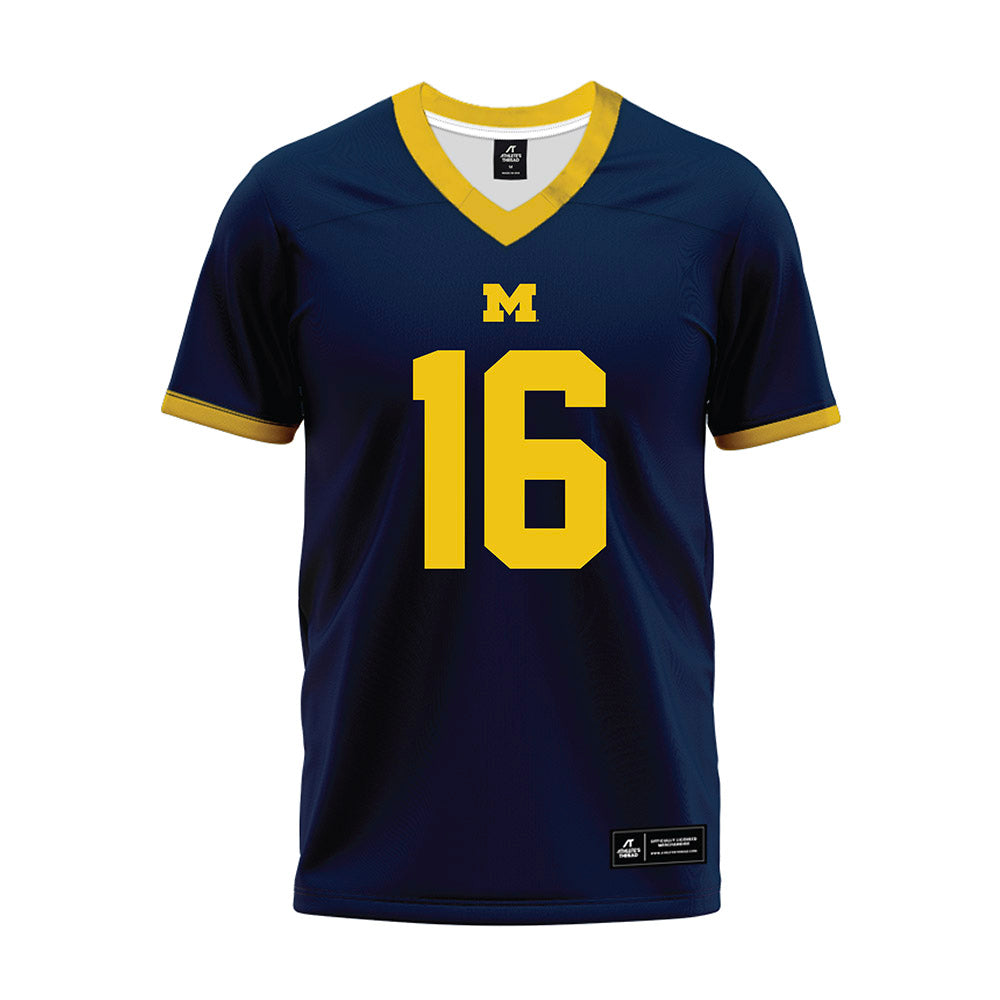 Athlete's Thread University of Michigan Football Jo'Ziah Edmond Navy Sublimated Jersey