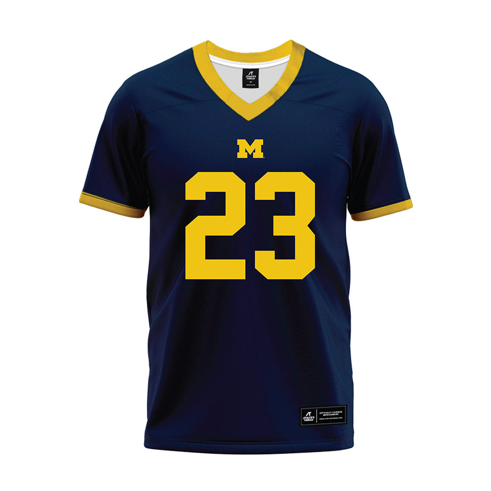 Athlete's Thread University of Michigan Football Jordan Marshall Navy Sublimated Jersey