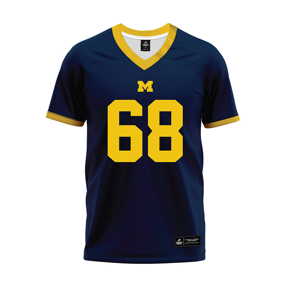 Athlete's Thread University of Michigan Football Dan Rosenberg Navy Sublimated Jersey