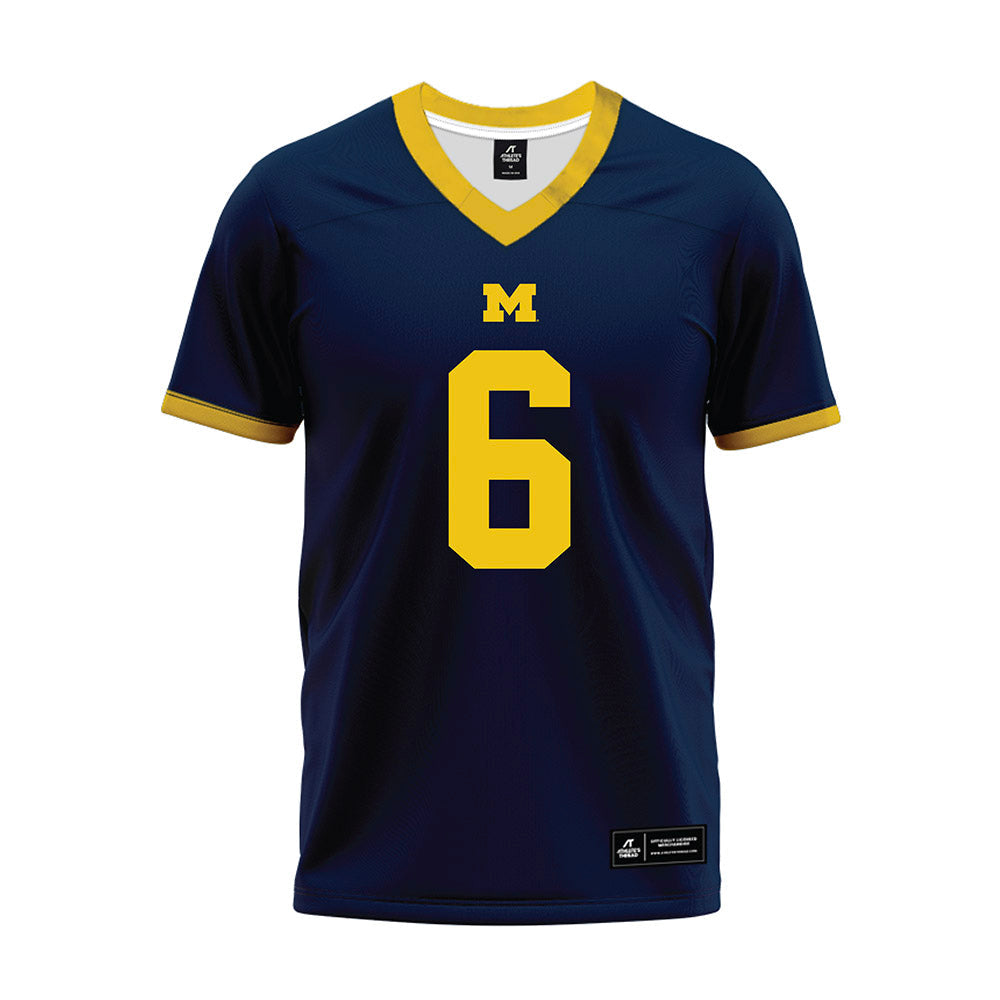 Athlete's Thread University of Michigan Football Brandyn Hillman Navy Sublimated Jersey