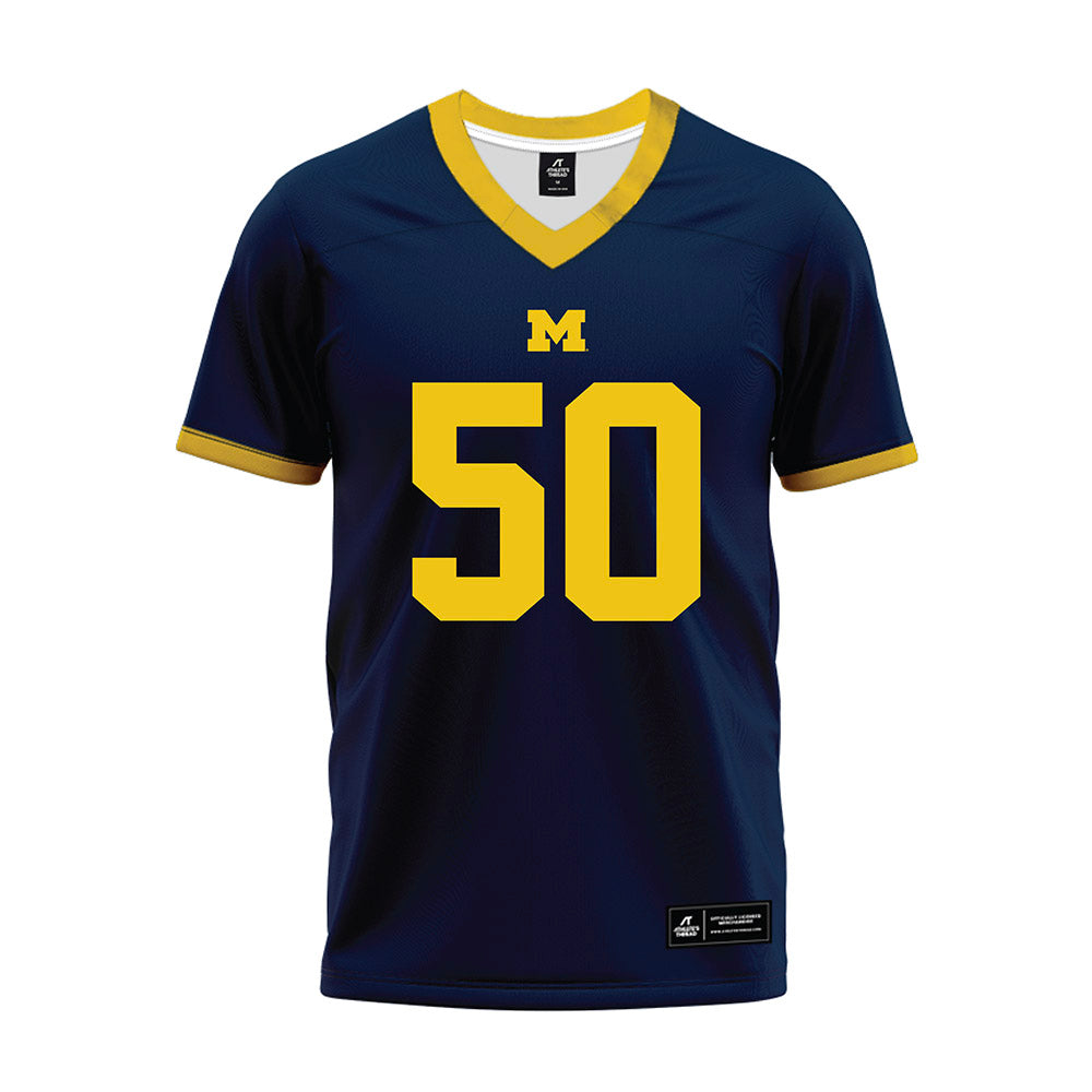 Athlete's Thread University of Michigan Football Luke Hamilton Navy Sublimated Jersey
