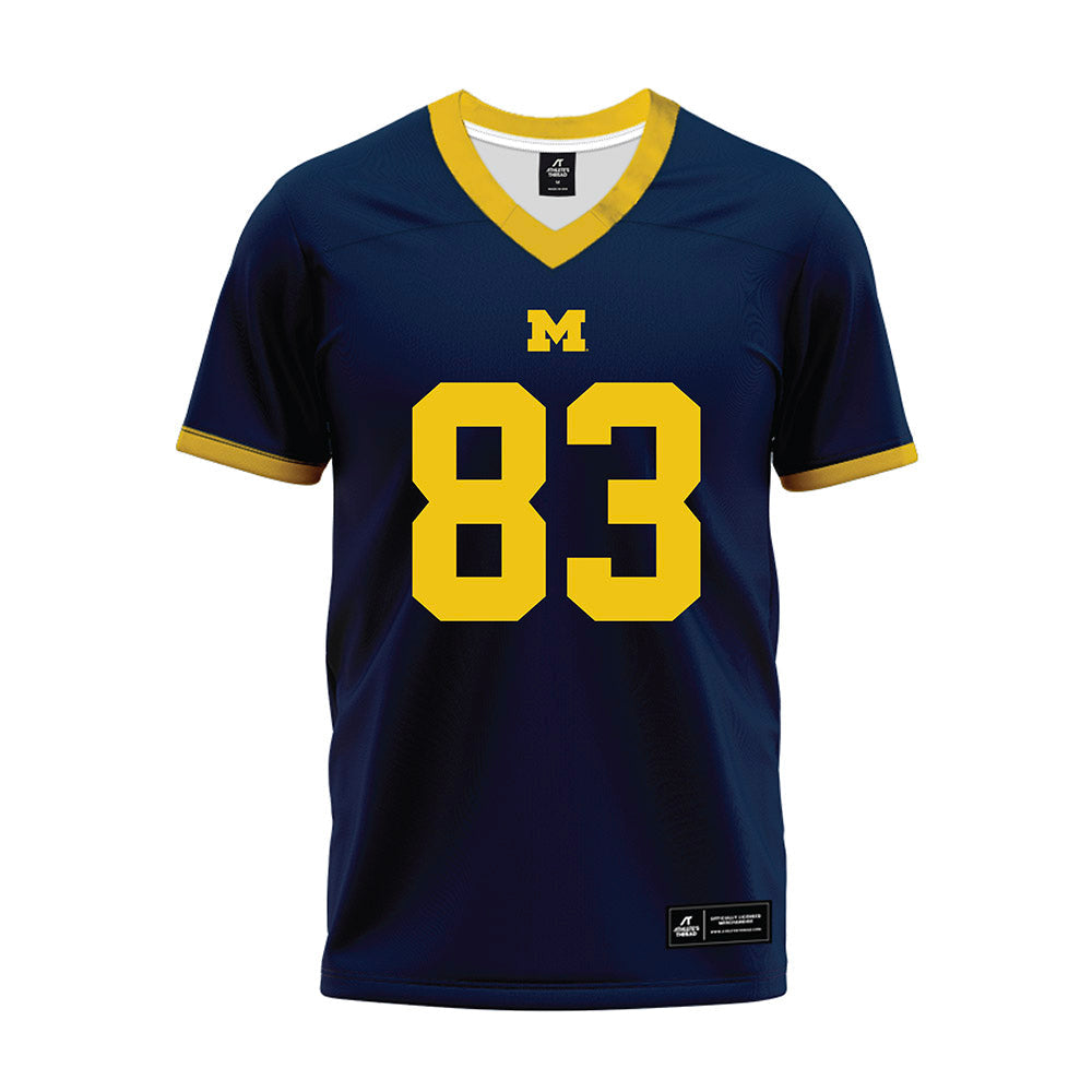 Athlete's Thread University of Michigan Football Zack Marshall Navy Sublimated Jersey