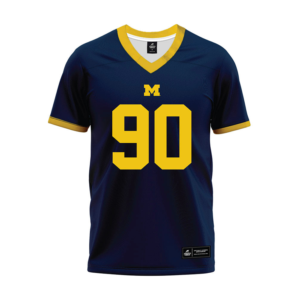 Athlete's Thread University of Michigan Football Hudson Hollenbeck Navy Sublimated Jersey