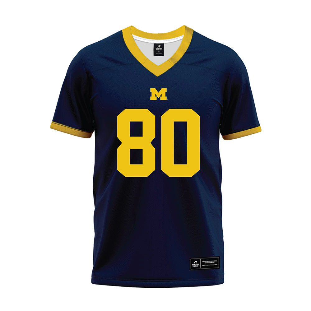 Athlete's Thread University of Michigan Football Hogan Hansen Navy Sublimated Jersey