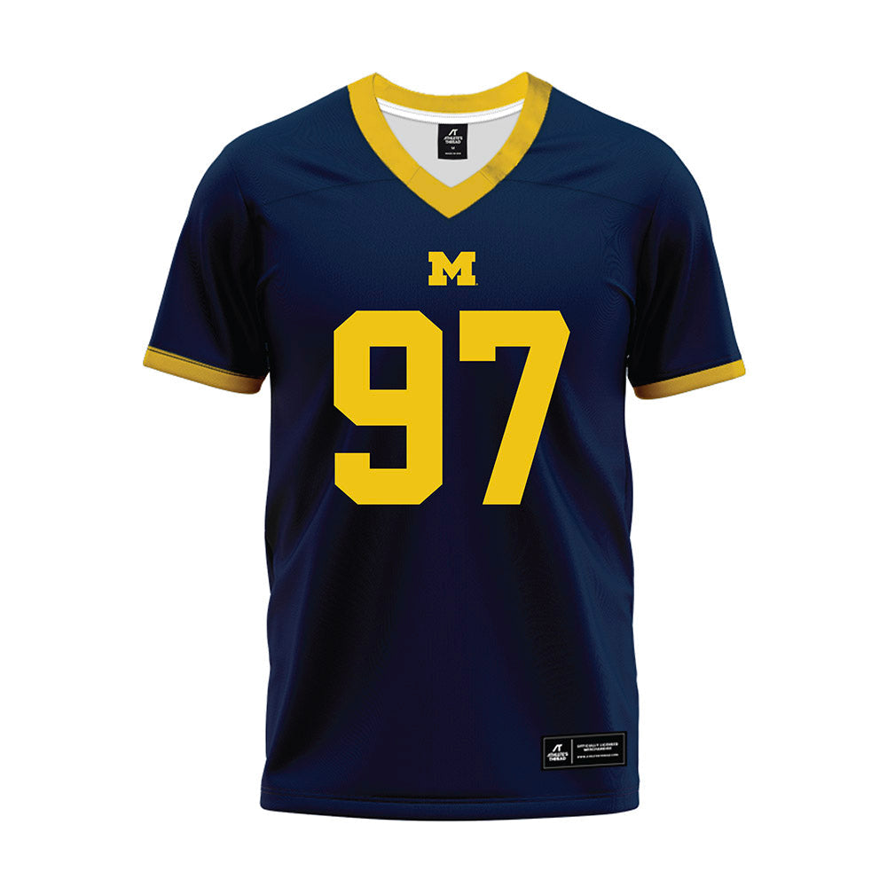 Athlete's Thread University of Michigan Football Chibi Anwunah Navy Sublimated Jersey