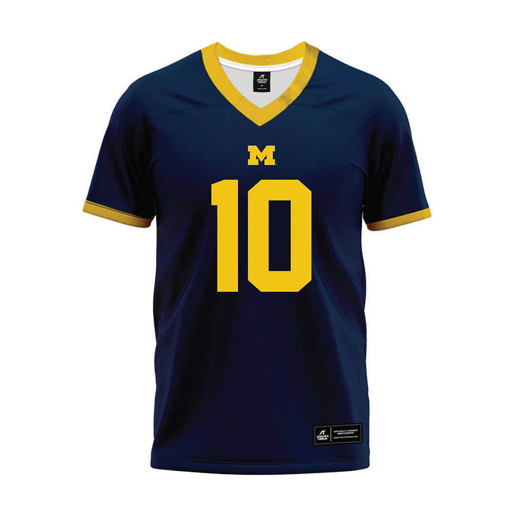 Athlete's Thread University of Michigan Football Zeke Berry Navy Sublimated Jersey