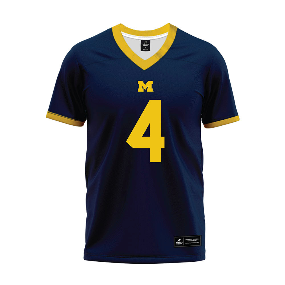 Athlete's Thread University of Michigan Football Andrew Marsh Navy Sublimated Jersey