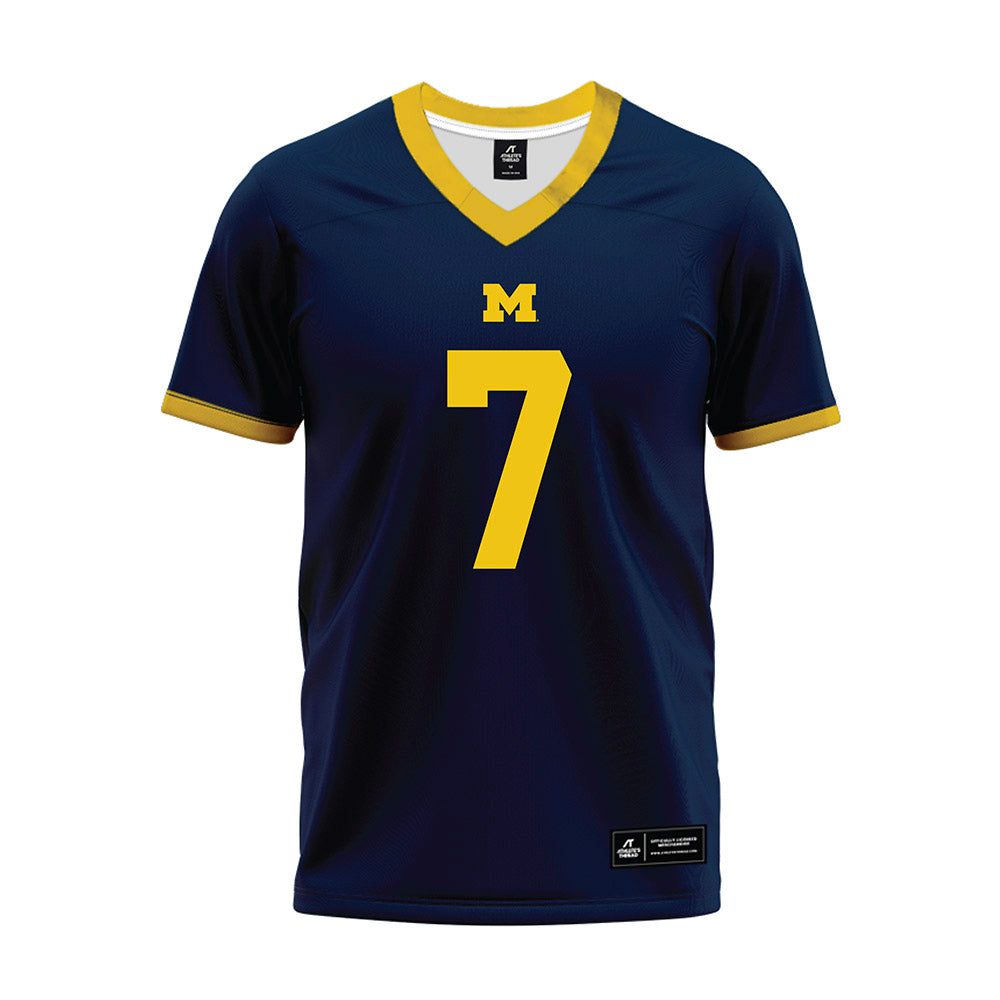 Athlete's Thread University of Michigan Football TJ Metcalf Navy Sublimated Jersey