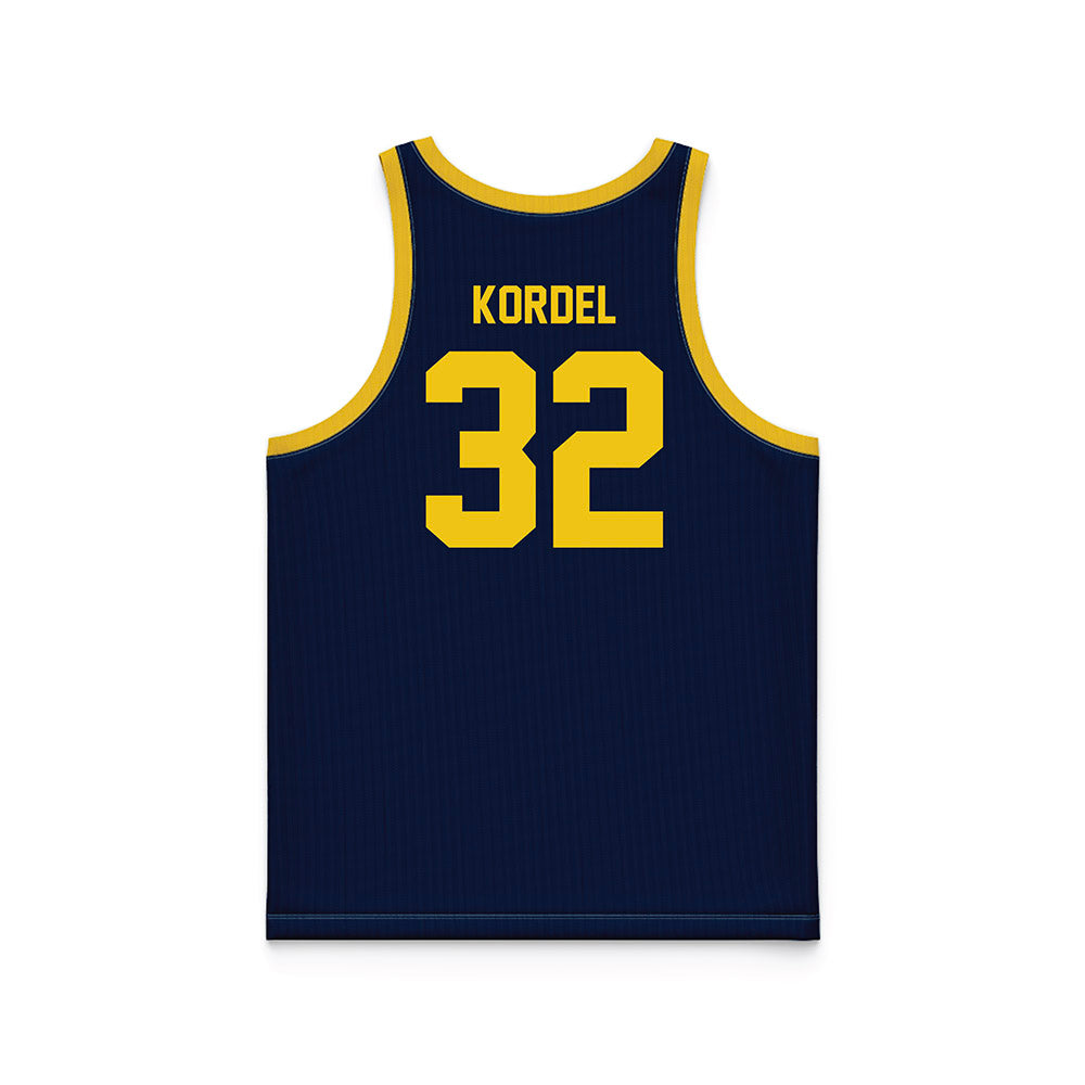 Athlete's Thread University of Michigan Men's Basketball Malick Kordel Navy Sublimated Fan Jersey
