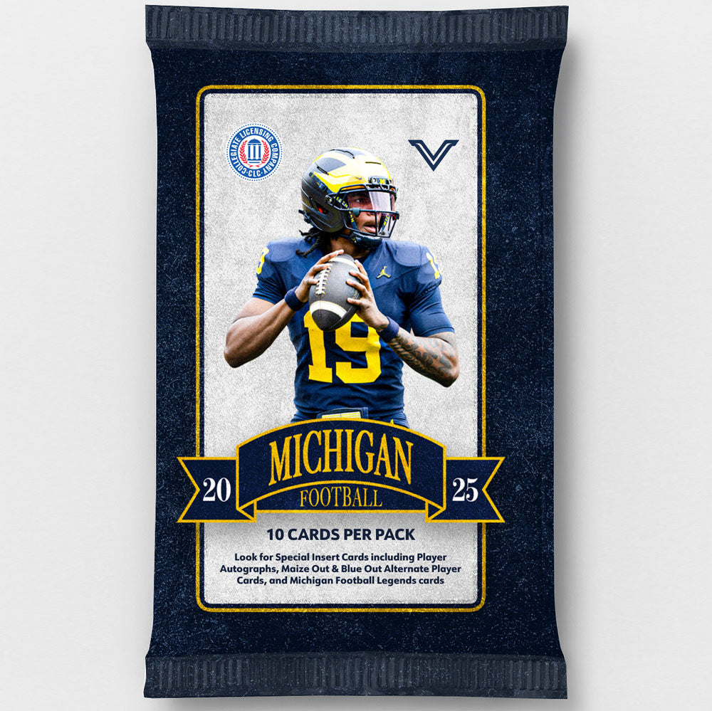 Valiant University of Michigan Football 2025 Trading Card Pack