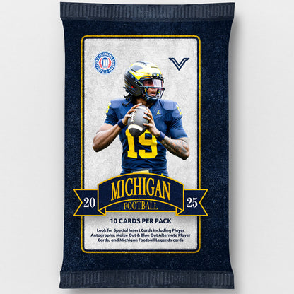 Valiant University of Michigan Football 2025 Trading Card Pack