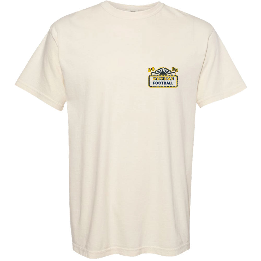 Valiant University of Michigan Football "Home Ticket" 2025 Schedule Tee