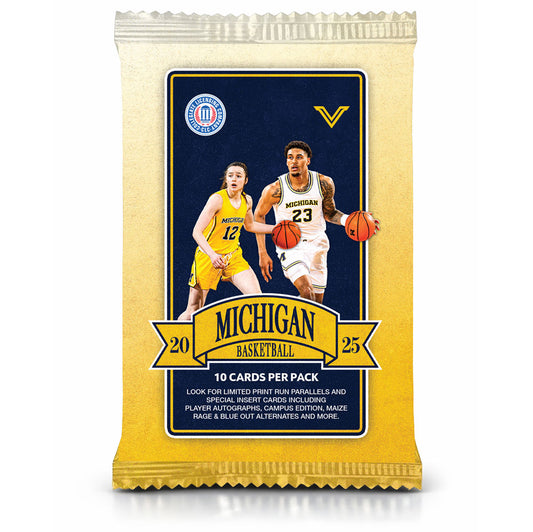 Valiant University of Michigan Men's and Women's Basketball 2025/2026 Team Trading Card Pack
