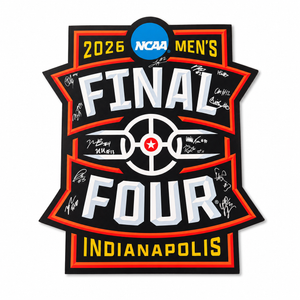 2026 NCAA Men's Final Four Team Hotel Sign Autographed by the Michigan Wolverines