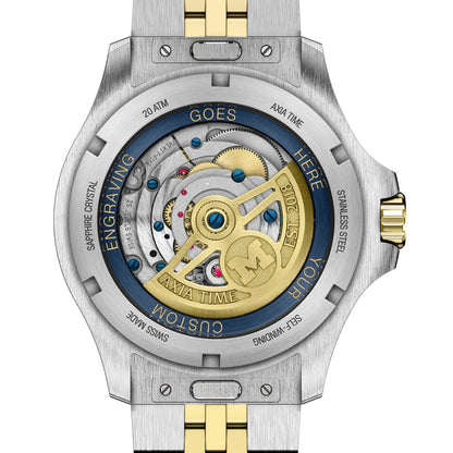 Axia Time University of Michigan Basketball 2026 National Championship Argos Timepiece with Limited Edition Autographed Dusty May Box