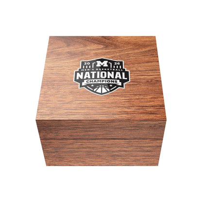 Axia Time University of Michigan Basketball 2026 National Championship Argos Timepiece with Limited Edition Autographed Dusty May Box