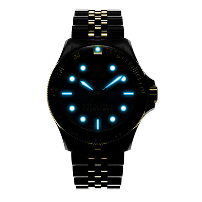 Axia Time University of Michigan Basketball 2026 National Championship Argos Timepiece with Limited Edition Autographed Dusty May Box