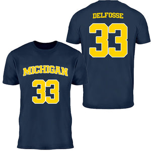 University of Michigan Women's Basketball Te'Yala Delfosse Jersey Tee