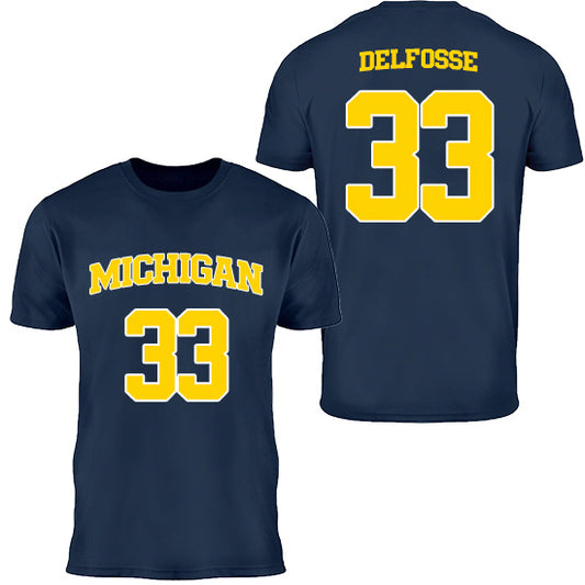 University of Michigan Women's Basketball Te'Yala Delfosse Jersey Tee