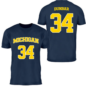University of Michigan Women's Basketball Aaiyanna Dunbar Jersey Tee
